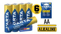 Pila AA/LR6 Varta alcalina 1.5V blister (6unid.)