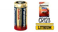 Pila CR123A Panasonic de Lítio  3V