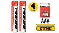 Pila AAA/R03 Panasonic de cloruro de zinc Super Heavy Duty 1.5V blister (4unid.)
