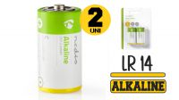 Pila C-LR14 Nedis, alcalina 1.5V en blister (2unid.)