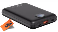 Powerbank USB bateria 10000mAh USB-C - USB-A 3A preto