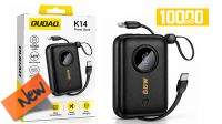 Powerbank USB  Batería 10000mAh  USB-C - USB-A lightning max.3Amp PD  Negro