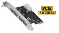 Placa PCI-E 4 portas USB 3.0