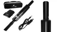 Mini aspirador portátil USB 2200mAh Negro