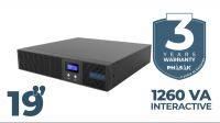 UPS Phasak PROTEKT Rack 1260VA Interactive Pure Sinewave