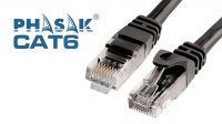 Cable de red UTP PHASAK Cat.6 Negro