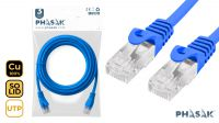 Cable de Red UTP Phasak Cat.6 CU Azul
