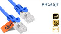 PHK 1950B : Cable de Red UTP Phasak Cat.6 CU Azul (0.50 m)