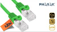 PHK 1952GR : Cable de Red UTP Phasak Cat.6 CU Verde (0.25 m)