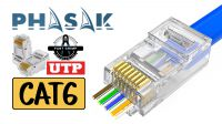 Conector Phasak FastCrimp Cat.6 UTP AWG22 a 24 (10 unid)
