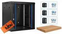Rack mural Phasak desmontado Duplo Corpo 600x600 preto