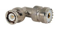 Adaptador PHASAK BNC Plug - UHF Jack angulado