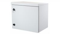 Armário mural 19" IP65 9U  porta metálica  520x590x430 mm. cinza