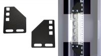Kit de Soportes de montaje vertical para accesorios de rack Negro (2)