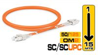 Cabo de Fibra Óptica multimodo SC-SC - OM2