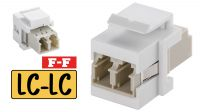 Adaptador de F.O. Keystone LC/LC DX blanco
