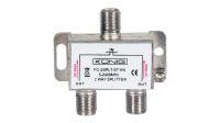 Repartidor de señal de satélite en zinc conectores F 5-2400Mhz