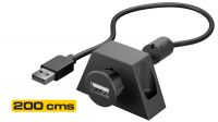 Cable USB 2.0 extensión Macho a Hembra para montaje en mesa 2m