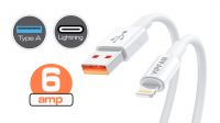 Cable USB - Lightning X17 (máx. 6A) Blanco 1.2m