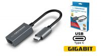 Adaptador USB-C   Ethernet RJ45 Giga negro