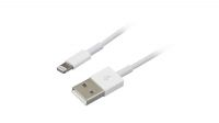 Cable USB compatible con iPhone 8 pines sin certificación blanco 1m