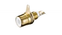 Conector RCA Hembra para soldar en panel Gold Plated