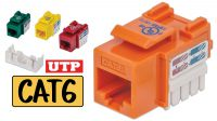 Conector Keystone RJ45 90º UTP Cat. 6
