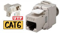 Conector STP RJ45 Cat. 6 H LSA+ metálico