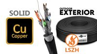 Bobina cable SFTP Cat. 7 Sólido (PiMF) negro 100m