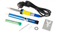 Kit Ferro soldar 220V/30W suporte + aspirador soldas + tubo solda