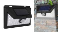 Luz 32 Led con sensor movimiento PiR carga solar 10W Negro