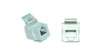 Conector UTP RJ45 Cat.3 auto crimpado blanco