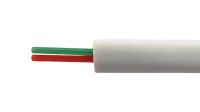Bobina de cable telefónico de 2 conductores 100 m, blanco