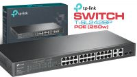 Switch TP-Link TL-SL2428P 24p. 10/100 +4P Giga/PoE+(250W) 2 SFP