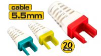 Protector de conector RJ45 ABS/PVC 5.5mm (20)