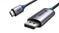 Cable Ugreen CM556 USB-C DP M/M 8K a 60Hz HDCP 2.3 Aluminio + Nylon