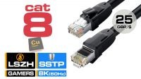 Cable red Ugreen S/FTP Cat.8 CU Negro