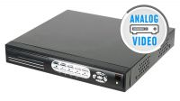 DVR de 4 canales con 2 salidas de vídeo y conector para Alarma y PTZ